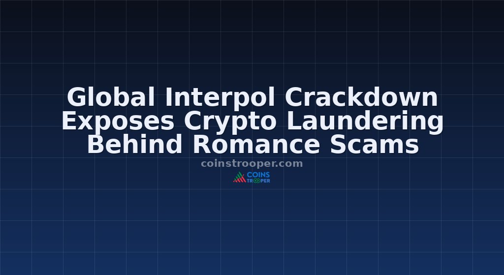 Global Interpol Crackdown Exposes Crypto Laundering Behind Romance Scams