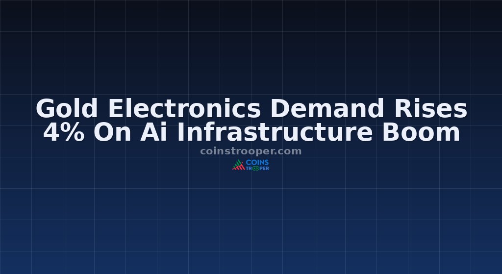 Gold Electronics Demand Rises 4% On Ai Infrastructure Boom