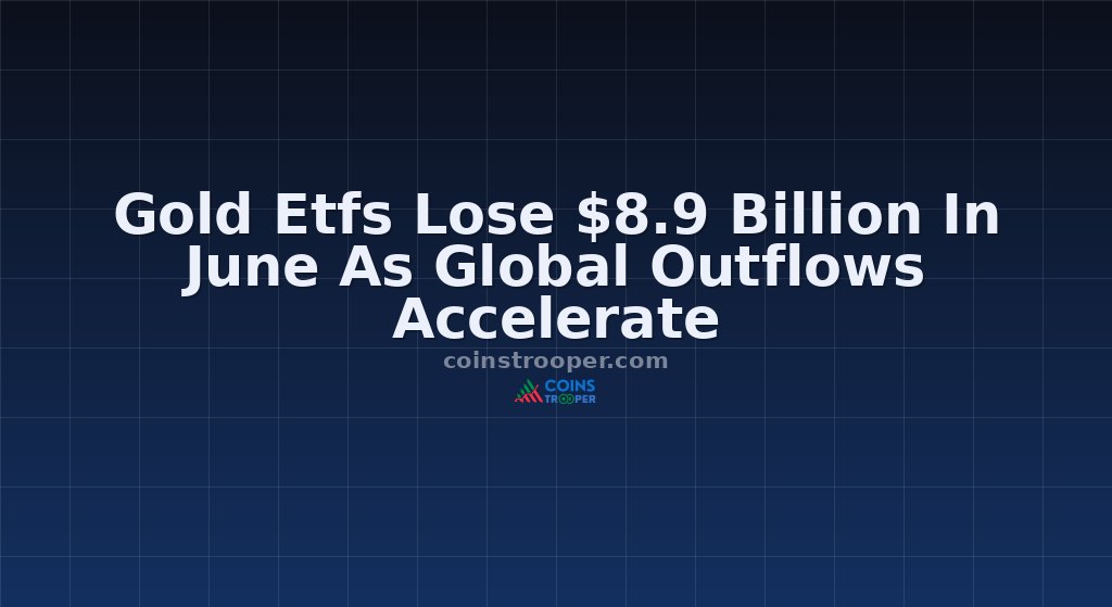 Gold Etfs Lose $8.9 Billion In June As Global Outflows Accelerate