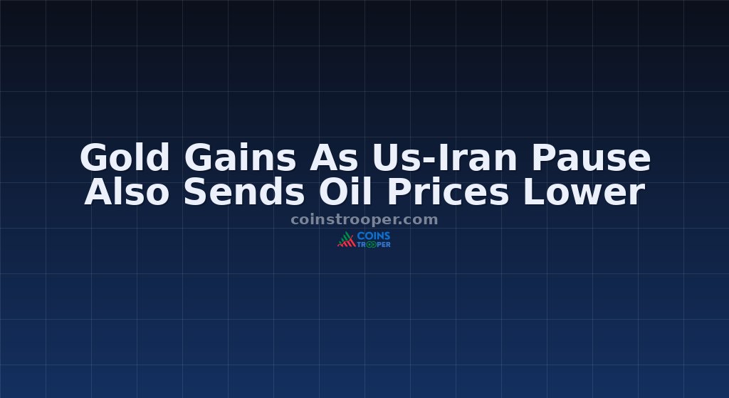 Gold Gains As Us-Iran Pause Also Sends Oil Prices Lower