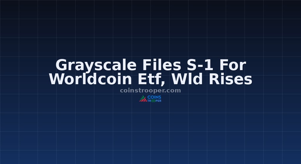 Grayscale Files S-1 For Worldcoin Etf, Wld Rises