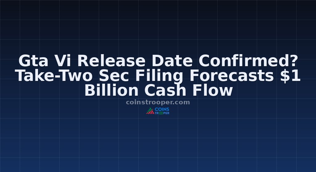 Gta Vi Release Date Confirmed? Take-Two Sec Filing Forecasts $1 Billion Cash Flow