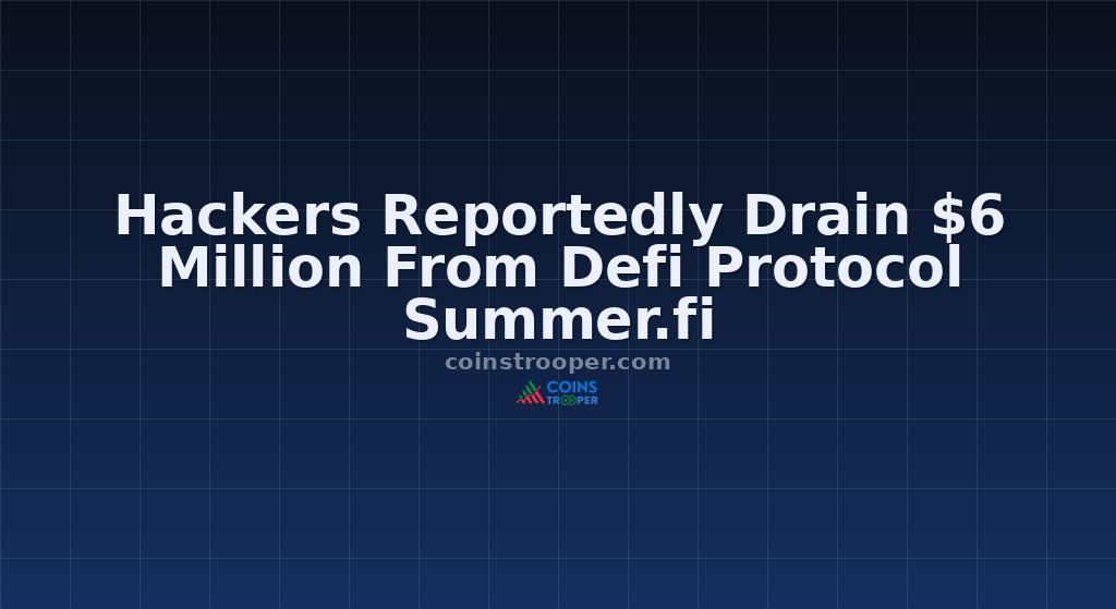 Hackers Reportedly Drain $6 Million From Defi Protocol Summer.fi