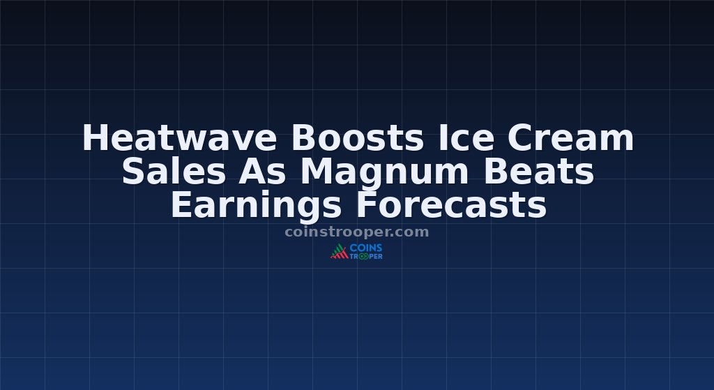 Heatwave Boosts Ice Cream Sales As Magnum Beats Earnings Forecasts