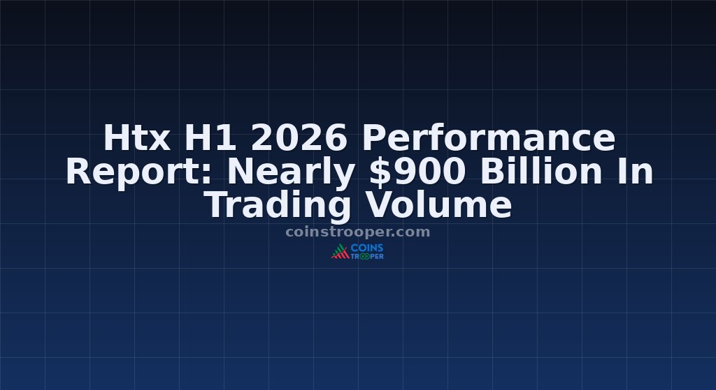 Htx H1 2026 Performance Report: Nearly $900 Billion In Trading Volume