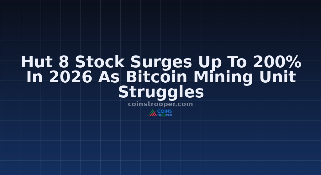Hut 8 Stock Surges Up To 200% In 2026 As Bitcoin Mining Unit Struggles