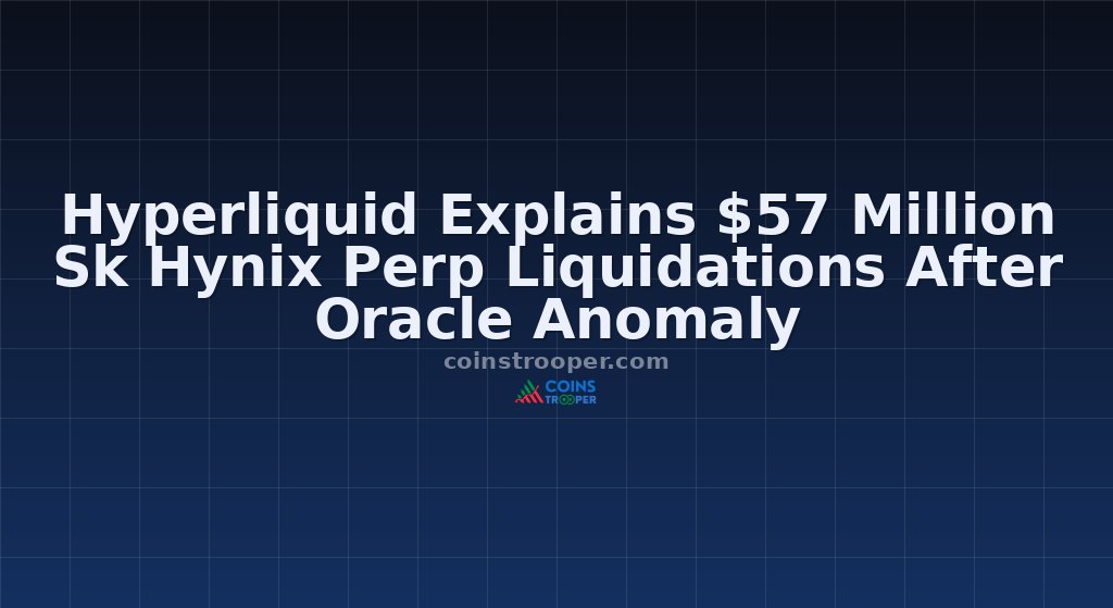 Hyperliquid Explains $57 Million Sk Hynix Perp Liquidations After Oracle Anomaly