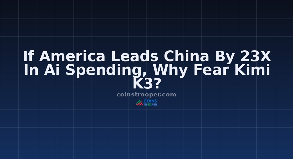 If America Leads China By 23X In Ai Spending, Why Fear Kimi K3?