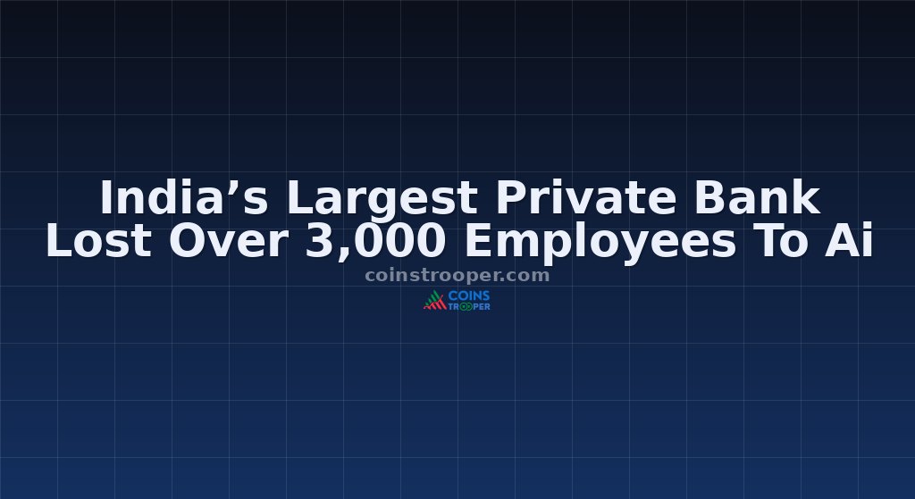 India’s Largest Private Bank Lost Over 3,000 Employees To Ai