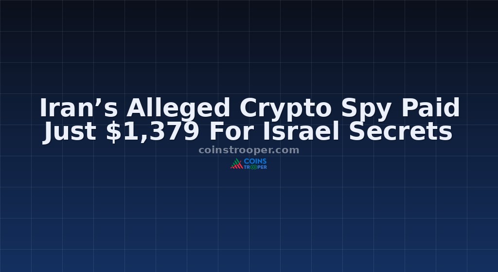 Iran’s Alleged Crypto Spy Paid Just $1,379 For Israel Secrets