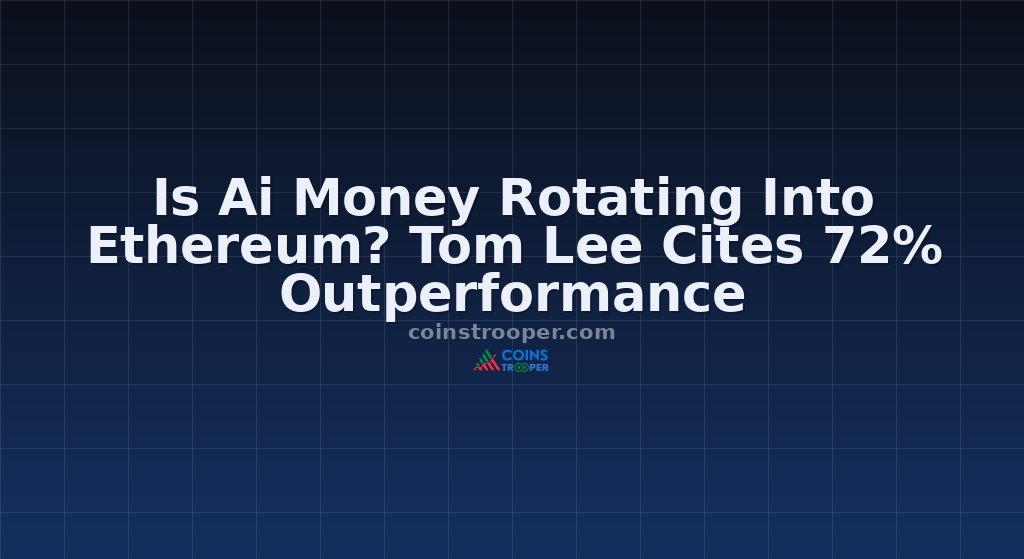 Is Ai Money Rotating Into Ethereum? Tom Lee Cites 72% Outperformance
