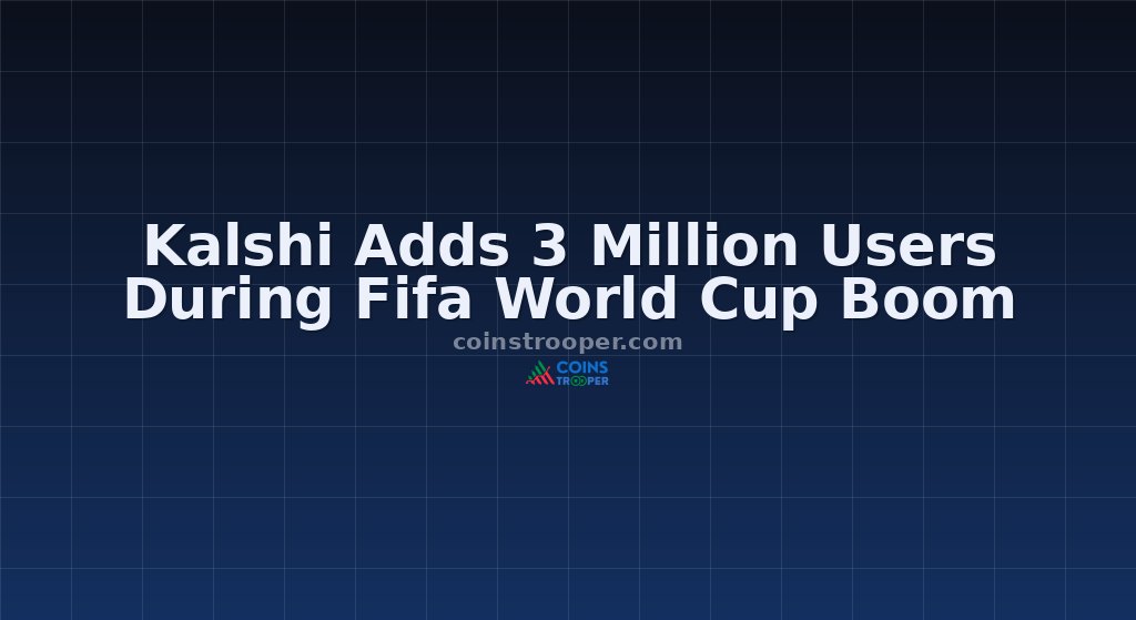 Kalshi Adds 3 Million Users During Fifa World Cup Boom