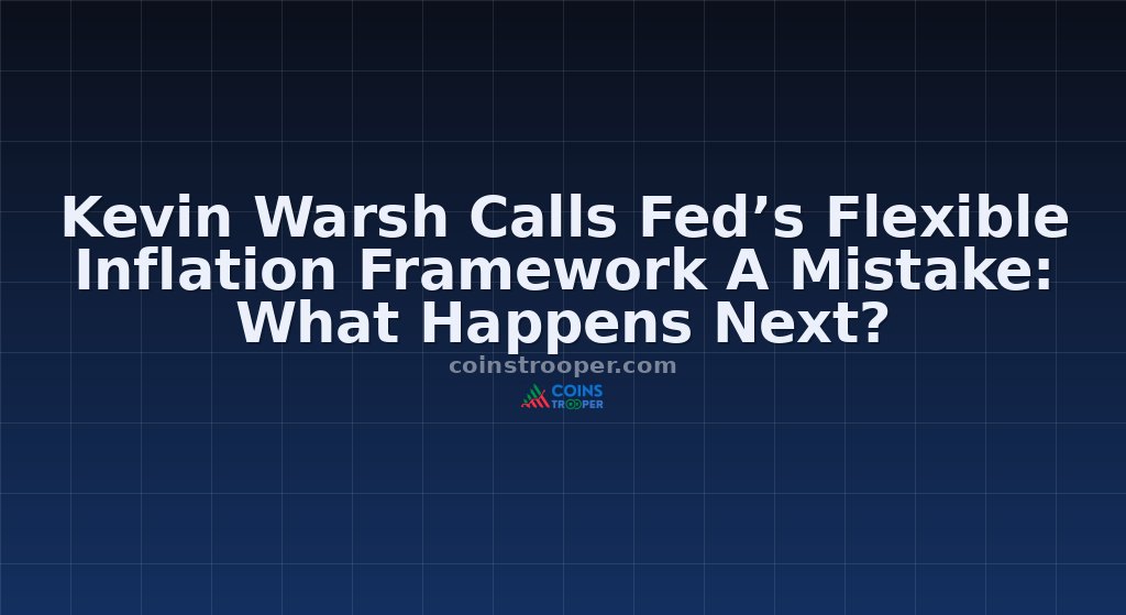 Kevin Warsh Calls Fed’s Flexible Inflation Framework A Mistake: What Happens Next?