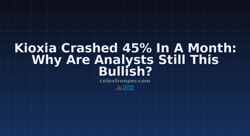 Kioxia Crashed 45% In A Month: Why Are Analysts Still This Bullish?