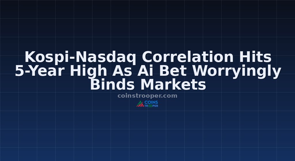 Kospi-Nasdaq Correlation Hits 5-Year High As Ai Bet Worryingly Binds Markets