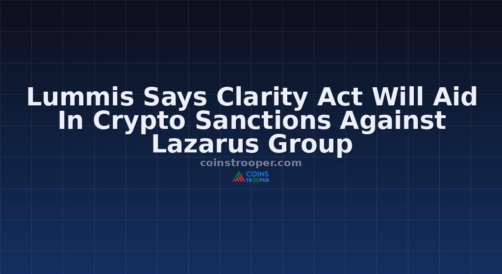 Lummis Says Clarity Act Will Aid In Crypto Sanctions Against Lazarus Group