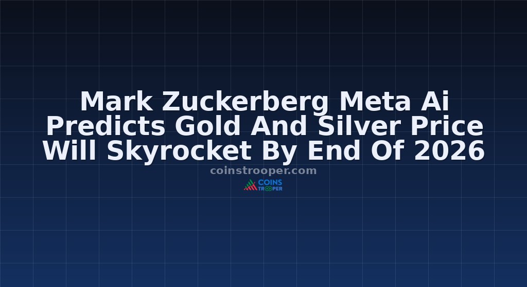 Mark Zuckerberg Meta Ai Predicts Gold And Silver Price Will Skyrocket By End Of 2026