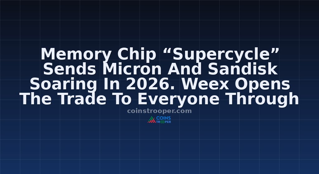 Memory Chip “Supercycle” Sends Micron And Sandisk Soaring In 2026. Weex Opens The Trade To Everyone Through Tokenized Stocks