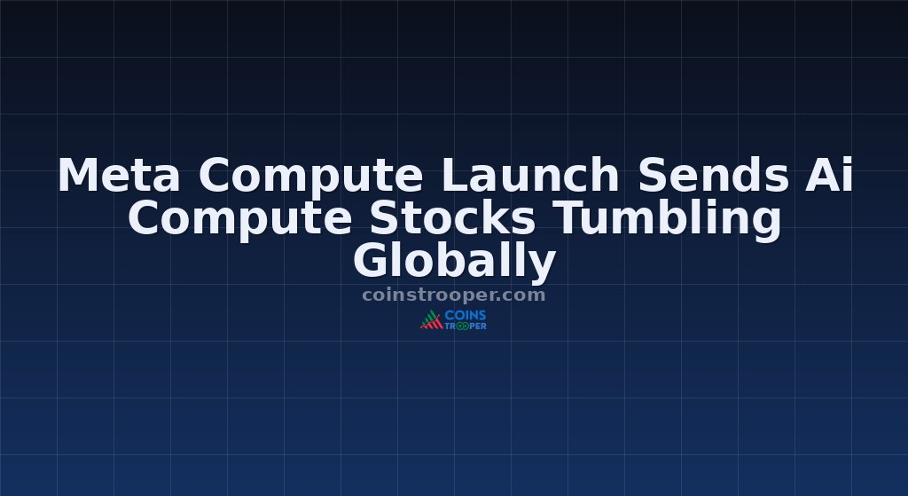 Meta Compute Launch Sends Ai Compute Stocks Tumbling Globally