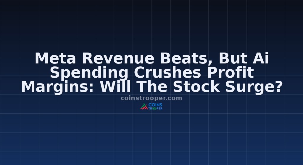 Meta Revenue Beats, But Ai Spending Crushes Profit Margins: Will The Stock Surge?