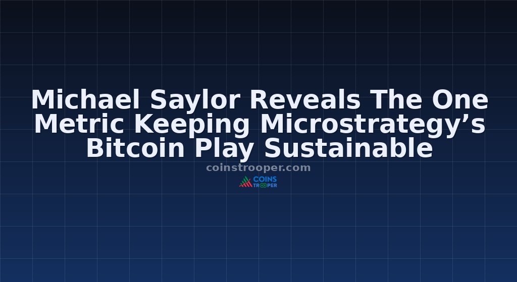 Michael Saylor Reveals The One Metric Keeping Microstrategy’s Bitcoin Play Sustainable