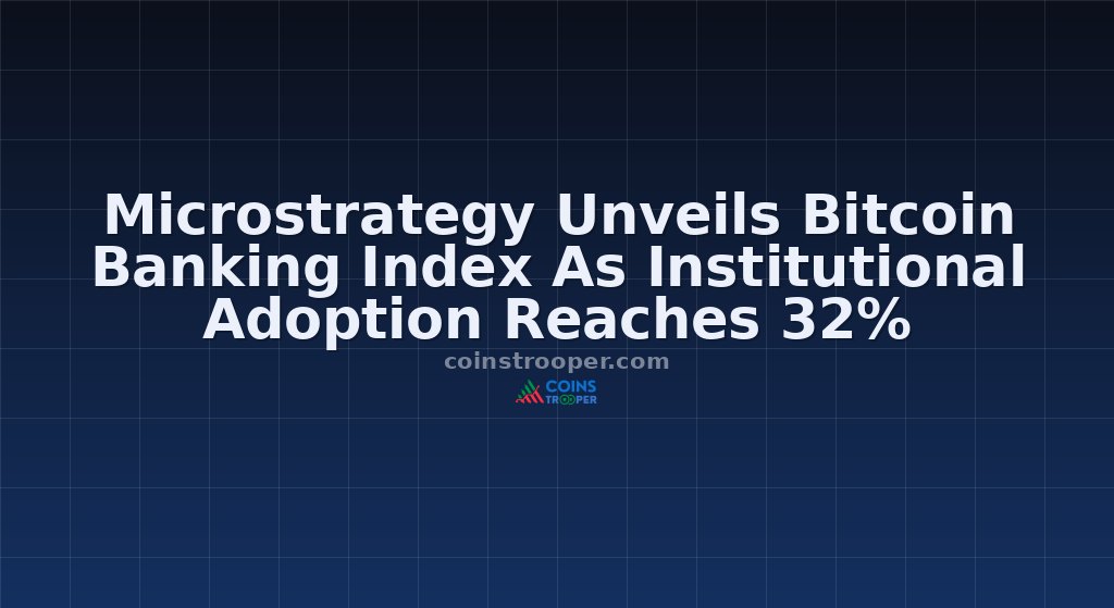Microstrategy Unveils Bitcoin Banking Index As Institutional Adoption Reaches 32%