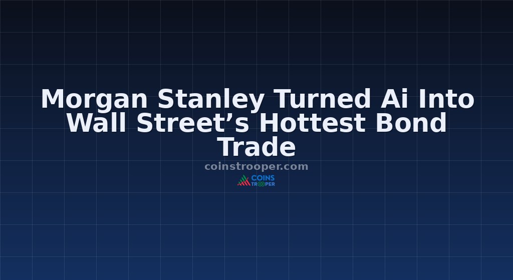 Morgan Stanley Turned Ai Into Wall Street’s Hottest Bond Trade
