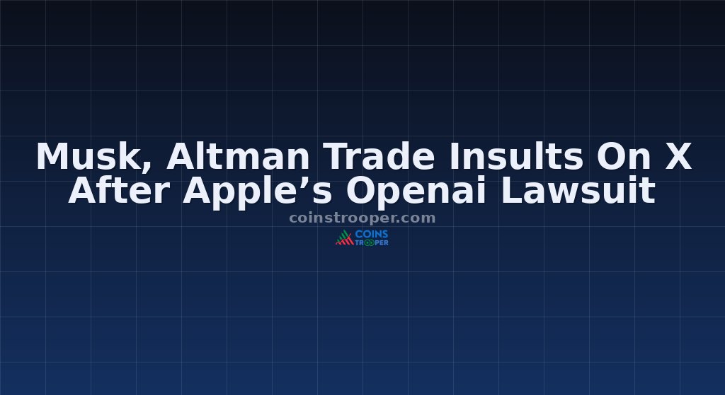 Musk, Altman Trade Insults On X After Apple’s Openai Lawsuit