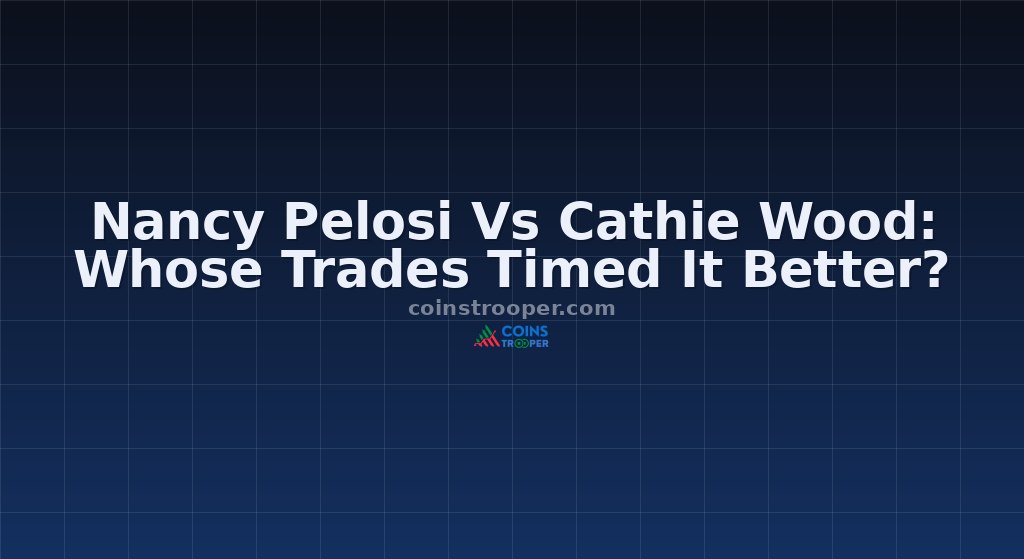 Nancy Pelosi Vs Cathie Wood: Whose Trades Timed It Better?