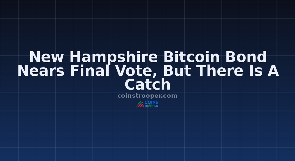 New Hampshire Bitcoin Bond Nears Final Vote, But There Is A Catch