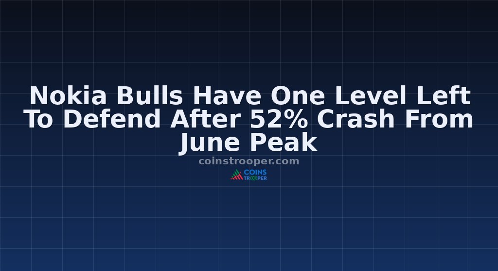 Nokia Bulls Have One Level Left To Defend After 52% Crash From June Peak