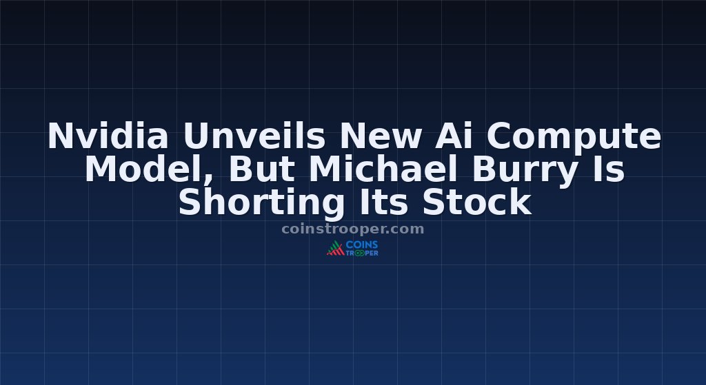 Nvidia Unveils New Ai Compute Model, But Michael Burry Is Shorting Its Stock