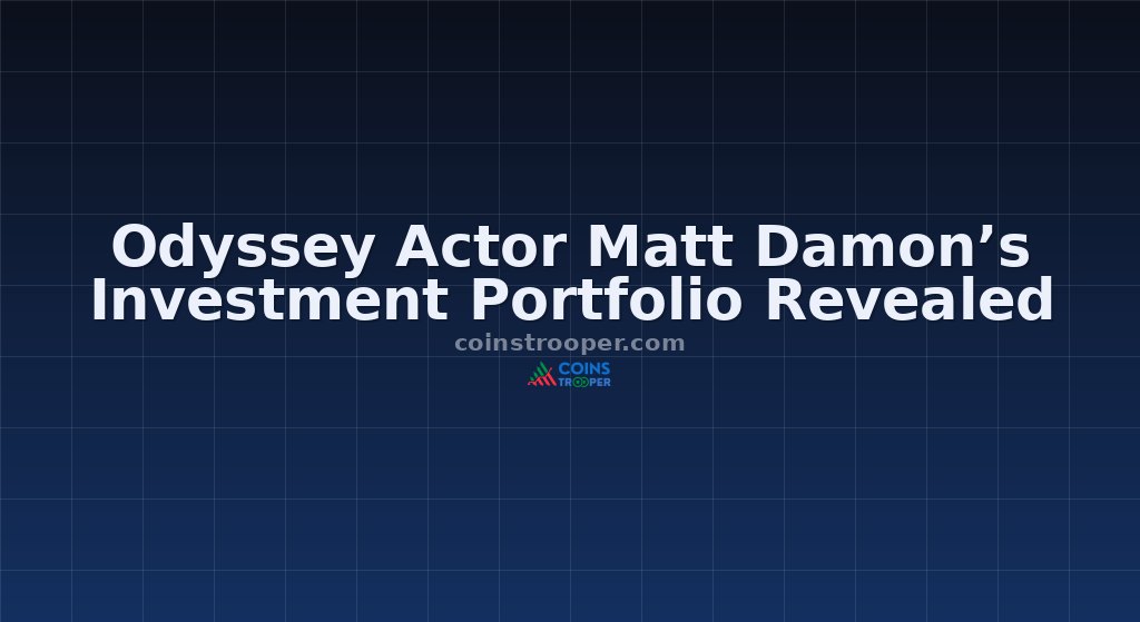 Odyssey Actor Matt Damon’s Investment Portfolio Revealed