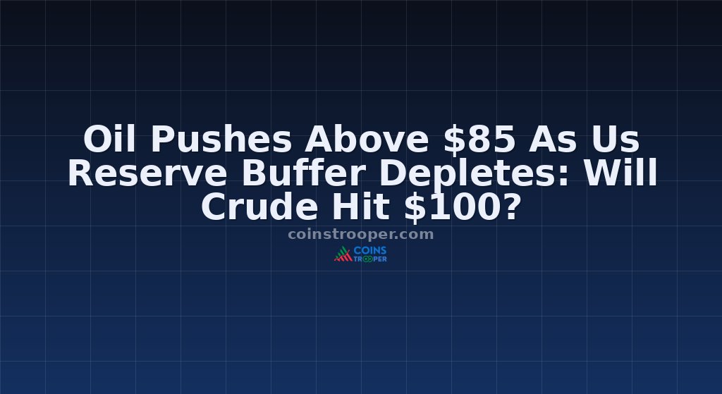 Oil Pushes Above $85 As Us Reserve Buffer Depletes: Will Crude Hit $100?