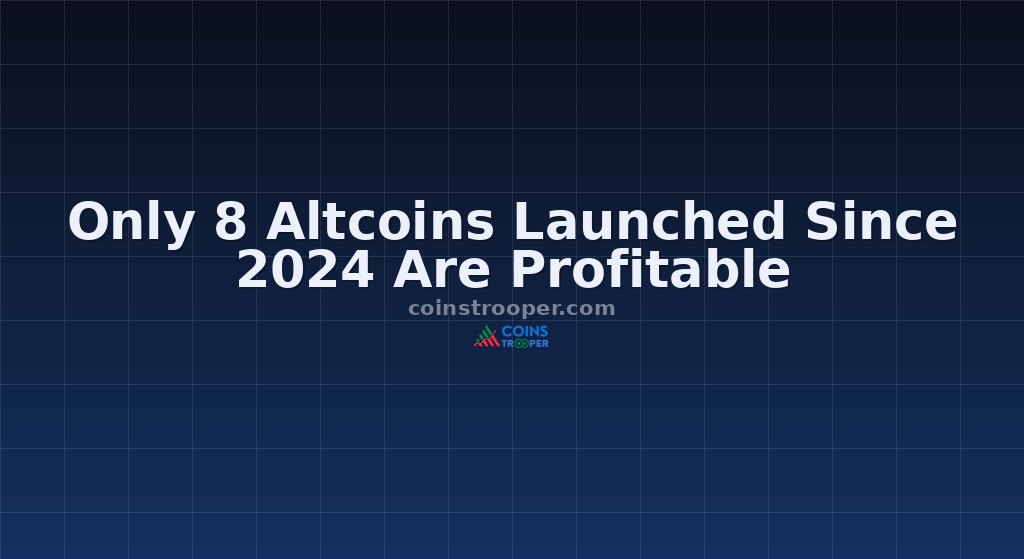 Only 8 Altcoins Launched Since 2024 Are Profitable