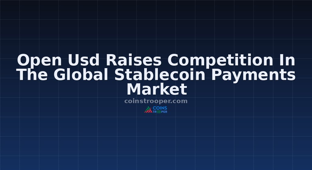 Open Usd Raises Competition In The Global Stablecoin Payments Market