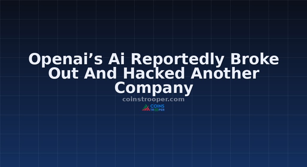 Openai’s Ai Reportedly Broke Out And Hacked Another Company
