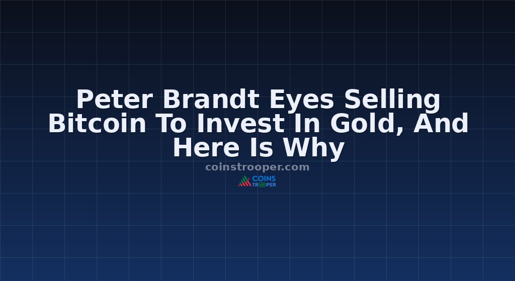 Peter Brandt Eyes Selling Bitcoin To Invest In Gold, And Here Is Why