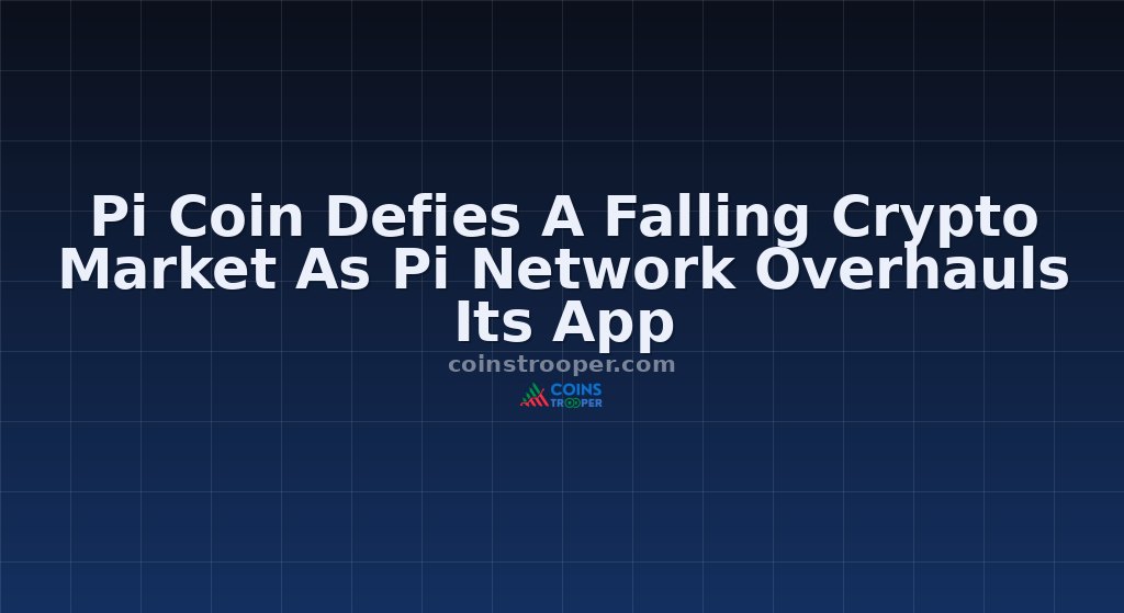 Pi Coin Defies A Falling Crypto Market As Pi Network Overhauls Its App