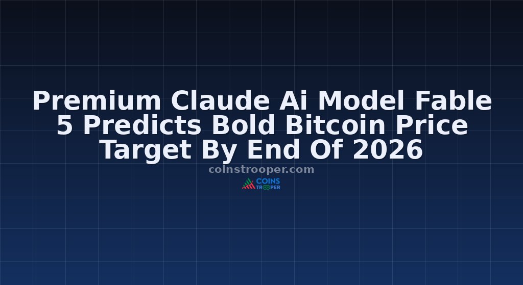 Premium Claude Ai Model Fable 5 Predicts Bold Bitcoin Price Target By End Of 2026
