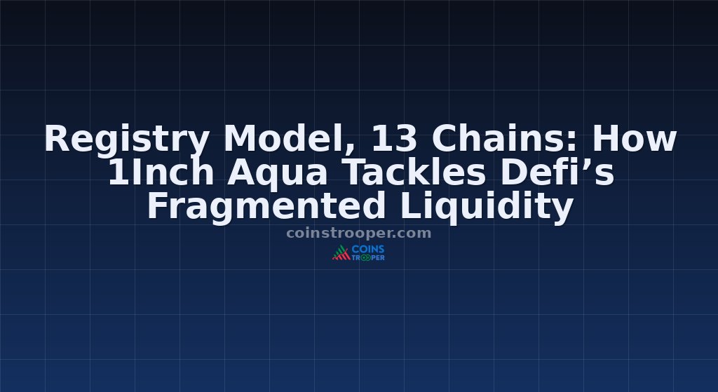 Registry Model, 13 Chains: How 1Inch Aqua Tackles Defi’s Fragmented Liquidity