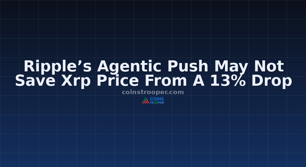 Ripple’s Agentic Push May Not Save Xrp Price From A 13% Drop