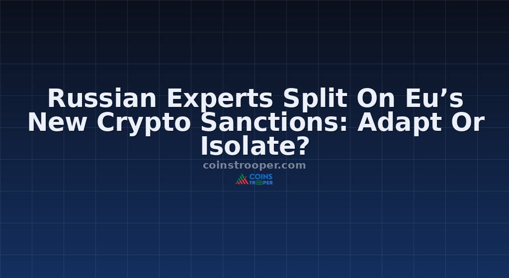 Russian Experts Split On Eu’s New Crypto Sanctions: Adapt Or Isolate?