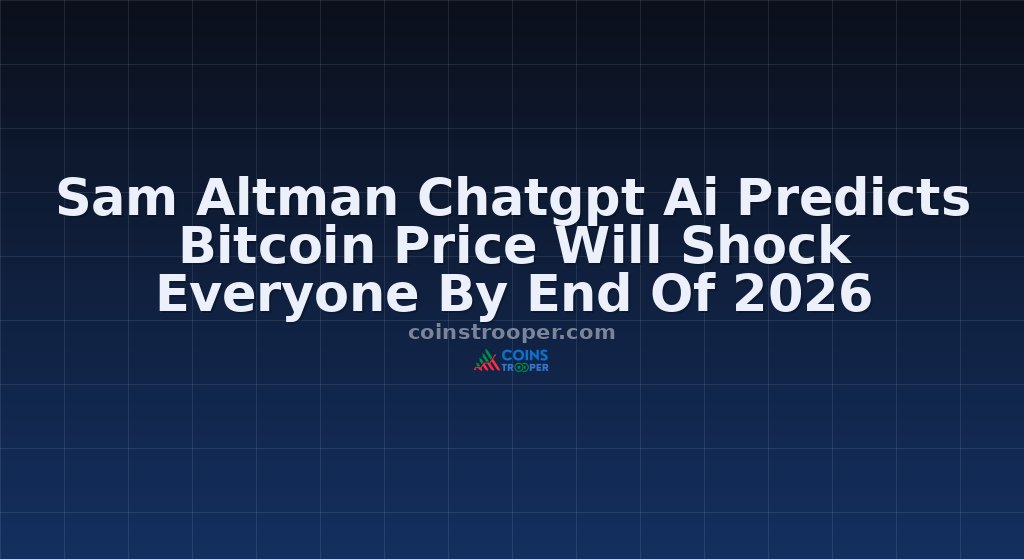 Sam Altman Chatgpt Ai Predicts Bitcoin Price Will Shock Everyone By End Of 2026