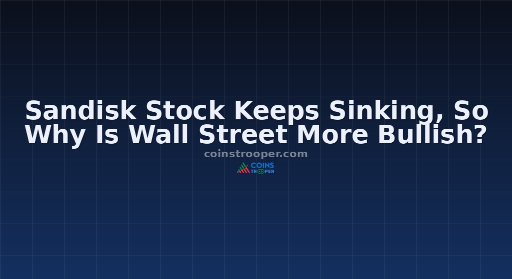 Sandisk Stock Keeps Sinking, So Why Is Wall Street More Bullish?