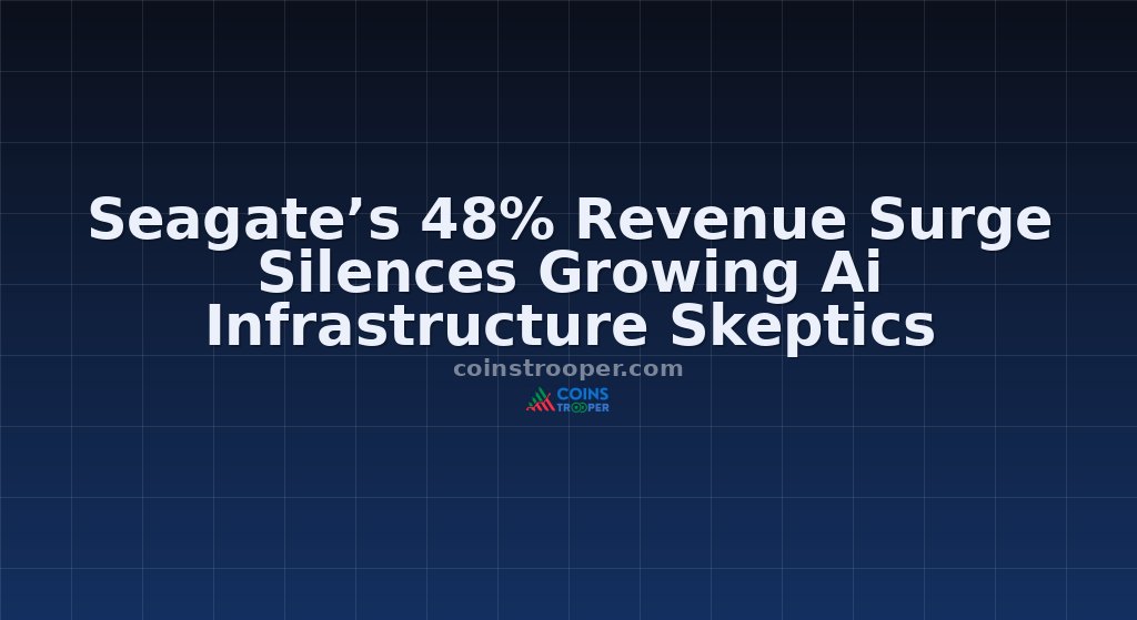 Seagate’s 48% Revenue Surge Silences Growing Ai Infrastructure Skeptics
