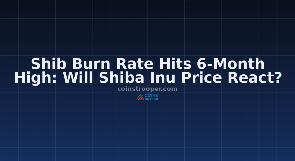 Shib Burn Rate Hits 6-Month High: Will Shiba Inu Price React?