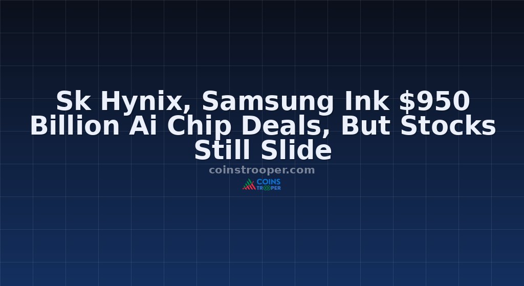 Sk Hynix, Samsung Ink $950 Billion Ai Chip Deals, But Stocks Still Slide