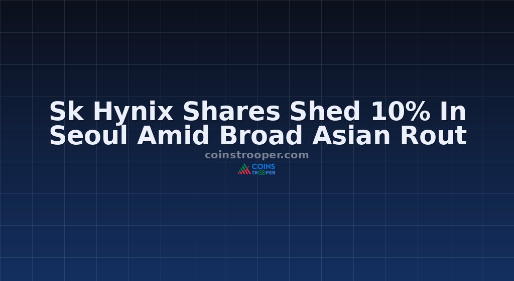 Sk Hynix Shares Shed 10% In Seoul Amid Broad Asian Rout