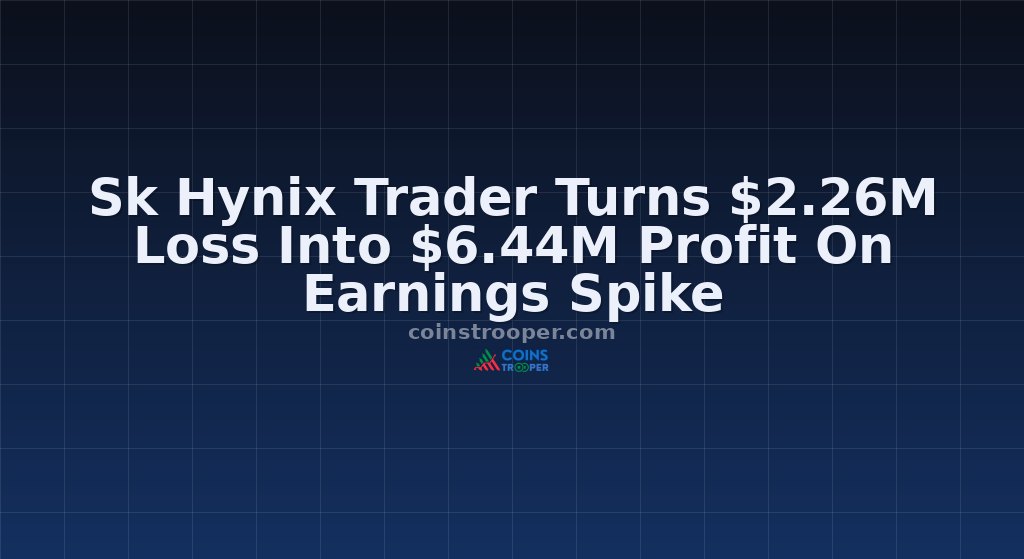 Sk Hynix Trader Turns $2.26M Loss Into $6.44M Profit On Earnings Spike